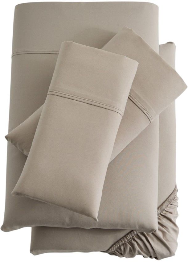 Malouf® Woven™ 2-Piece Driftwood Brushed Microfiber Queen Pillowcase Set-0