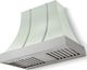 La Cornue CornuFé Cascade 36" Tapestry Mounted Range Hood with Satin Chrome Trim-0