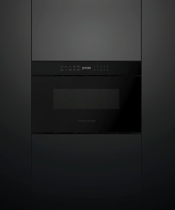 Fisher & Paykel Series 7 1.2 Cu. Ft. Black Glass Microwave Drawer-2