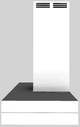 Vent-A-Hood® 42" White Duct Free Wall Mounted Range Hood-1
