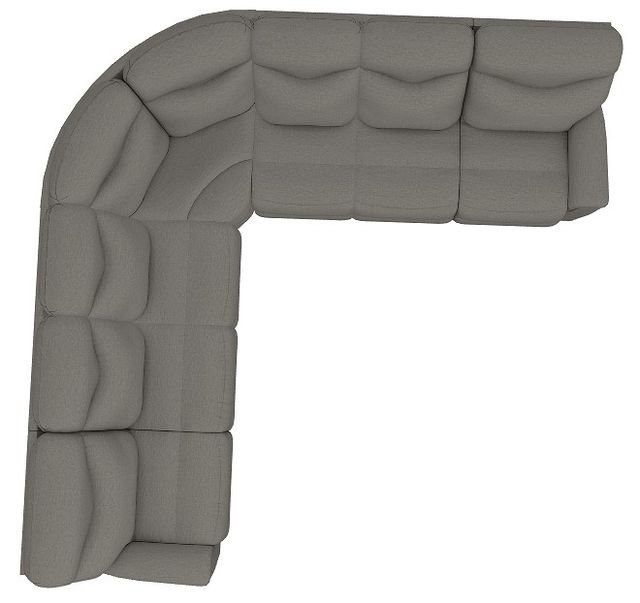 La-Z-Boy® James 5-Piece Charcoal Manual Reclining Sectional-3