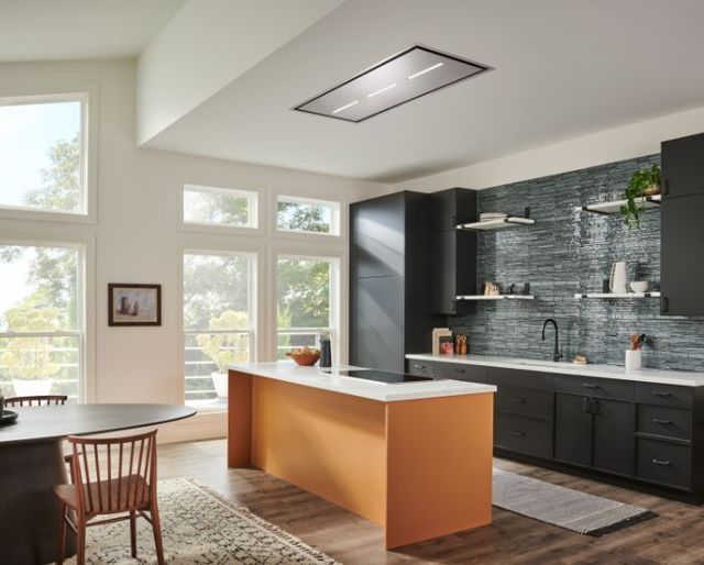 Best® HBC1 Series 65" Brushed Stainless Steel Island Range Hood-1