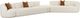 TOV Furniture Fickle 4-Piece Cream Right Arm Facing Modular Sectional-4