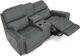 La-Z-Boy® Apollo Blue Grey Leather Power Reclining Loveseat with Console and Headrest-4