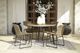 Signature Design by Ashley® Amaris Brown Metal/Resin Outdoor Dining Table with Black Tapper Legs-3