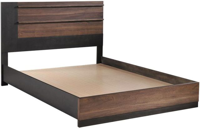 Coaster® Azalia Black/Walnut Bed-1