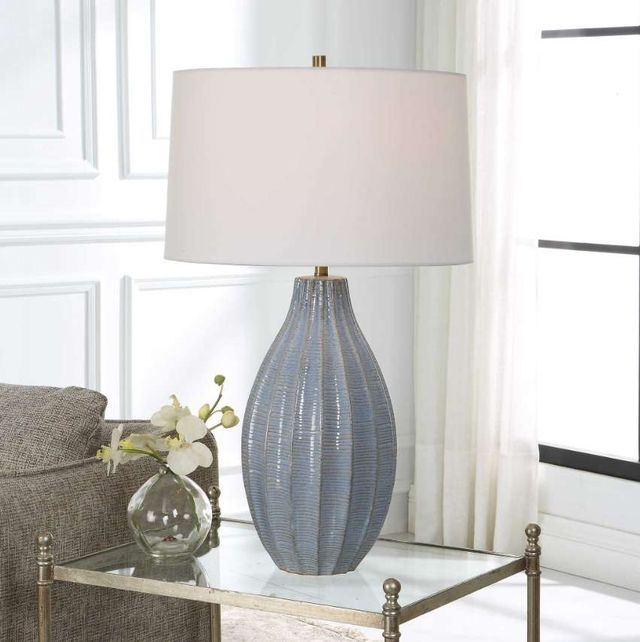 Uttermost® Veston Blue/Gray Table Lamp-1