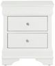 Global Furniture USA Pompei Metallic White Nightstand-1