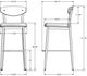 Amisco Customizable Hint Upholstered Bar Stool-2