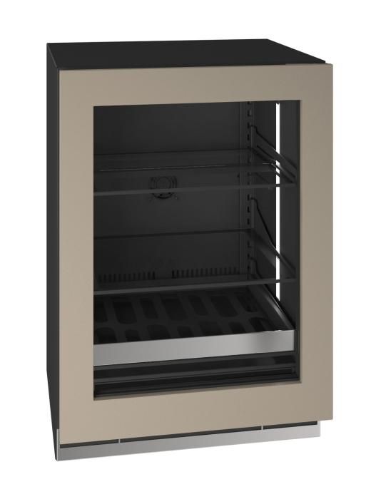 U-Line®  Home Collection 24" 5.1 Cu. Ft. Panel Ready Beverage Center with Glass Door-3