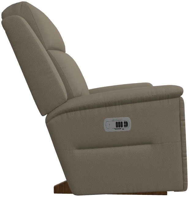 La-Z-Boy® Ace Fossil Power Rocking Recliner with Headrest-3