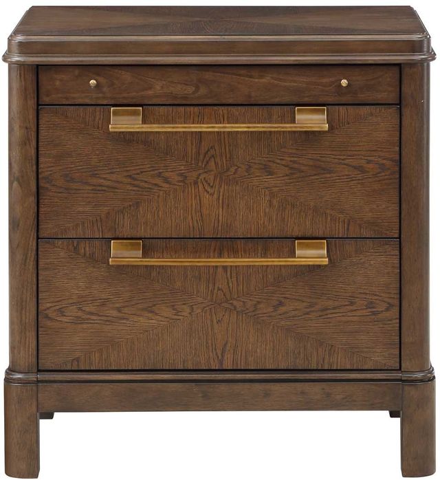 Steve Silver Co. Milan Brown Walnut Nightstand-0