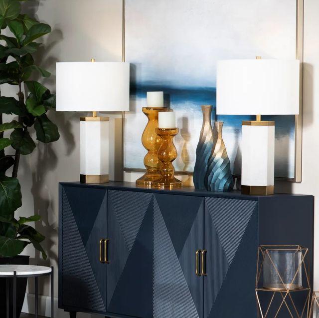 Crestview Collection Morrison Brass Table Lamp-1