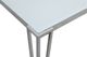 Coaster® Pauline White Rectangular Dining Table with Chrome Metal Leg-3