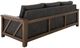 International Furniture Direct Walnut Black/Lacquer Reddish Brown Sofa-4