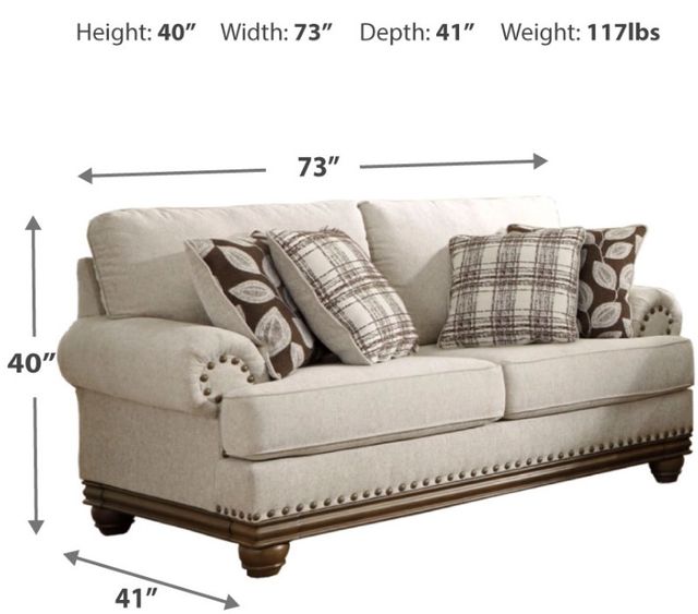 Signature Design by Ashley® Harleson Wheat Loveseat-2