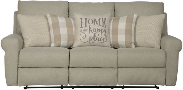 Catnapper® Westport Cement Lay Flat Reclining Sofa-4