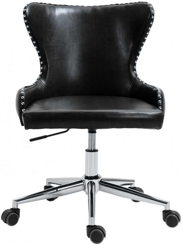 Meridian Furniture Hendrix Black Faux Leather Office Chair-2