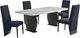 Global Furniture USA D2502 5-Piece Black/Gray Dining Set-0