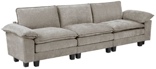 Homelegance® Dublin 3-Piece Dark Pewter Modular Sectional Sofa-0