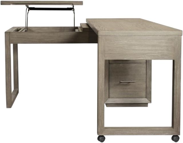 Riverside Furniture Prelude Casual Taupe Swivel Lift-Top L-Desk-3