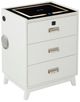 Elements International Rio White Nightstand-0