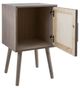 A & B Home Taupe Bedside Table-2