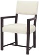 Hooker® Furniture Driftwood Burnt Timber/Lovegood Bisque Dining Arm Chair-3