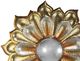 A & B Home Gold Flower Mirror -1