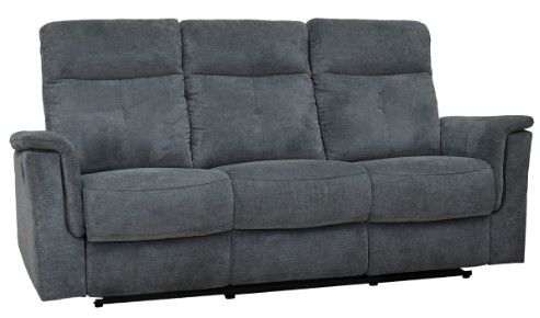 Mazin Furniture Ellesmere Grey Manual Reclining Sofa-0