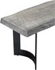 Moe's Home Collection Bent Light Grey Extra Small Bench-3