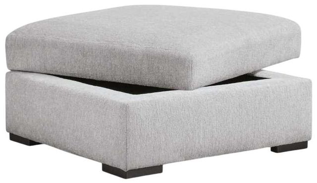 Benchcraft® Gabyleigh Nickel Ottoman with Storage-2