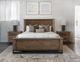 International Furniture Direct Natural Teca Brown Queen Panel Bed-1