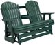Signature Design by Ashley® Shell Beach Green Wooden Outdoor Glider Loveseat-4