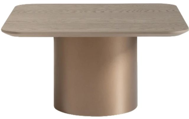 Michael Amini® Canberra 2-Piece Light Ash Short Cocktail Table Set with Antique Gold Base-2