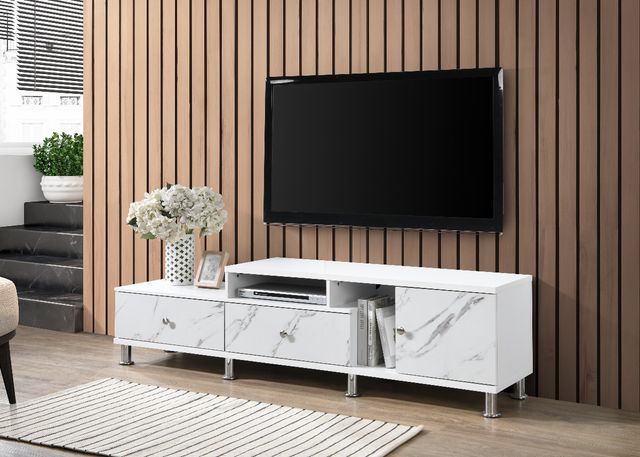 Crown Mark Tessa White TV Stand-1
