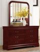 American Wholesale Furniture Louis Philippe Martini Cherry Mirror-1