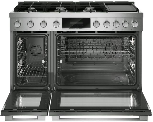 Bosch® 800 Series 48” Stainless Steel Freestanding Dual Fuel Range-1