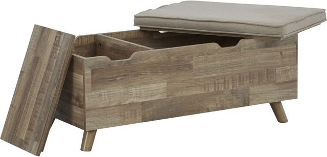 Signature Design by Ashley® Gerdanet Beige/Brown Storage Bench-1