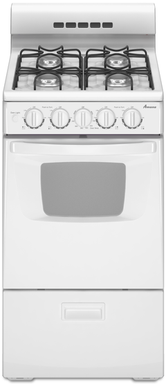 Amana® 20" White Freestanding Gas Range