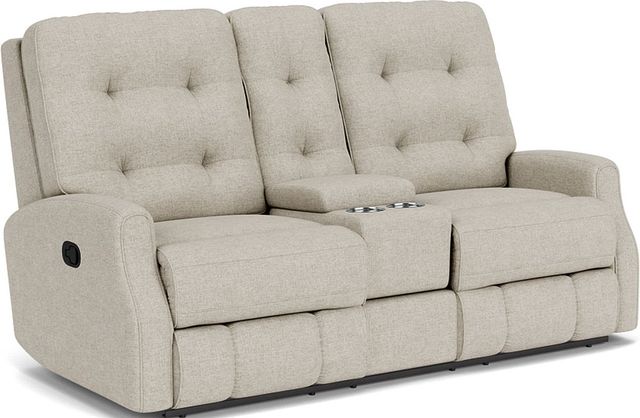 Flexsteel® Devon Reclining Loveseat with Console-0