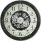 Monarch Specialties Inc. Brown 30" Gear Mechanism Wall Clock-0