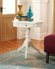 American Drew® Lynn Haven White Round Accent Table-KD-1