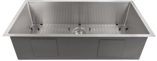 ZLINE Meribel 33" Stainless Steel Undermount Single Bowl Kitchen Sink with Bottom Grid-1