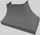 Vent-A-Hood® Designer Series 54" Gunsmoke Wall Mounted Range Hood-4