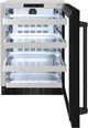 ZLINE Touchstone 5.2 Cu. Ft. Stainless Steel Beverage Center with Black Stainless Steel Glass Door-1