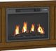 Elements International Santa Barbara Walnut 70" TV Console with 23" Fireplace Insert-3