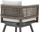 Armen Living Alegria Black/Gray Aluminum/Fabric Outdoor Swivel Counter Stool-4