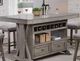 ECI Furniture Graystone Gray Kitchen Island-0
