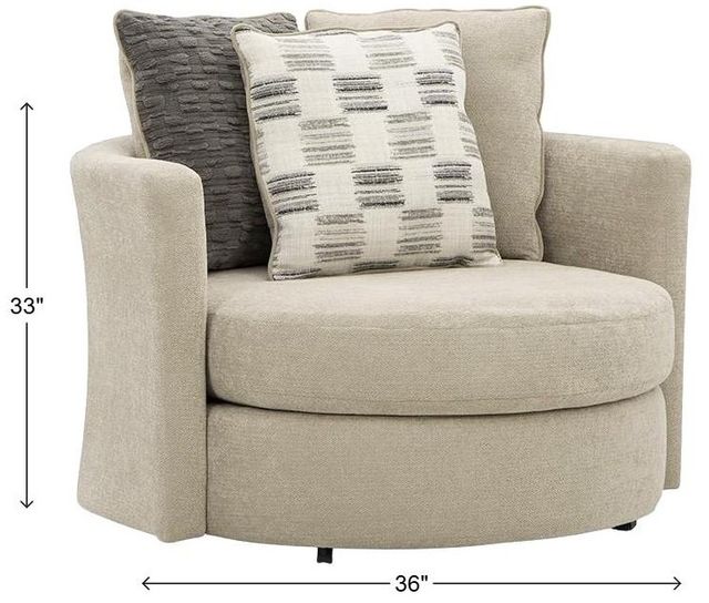 Albany Industries Glenrock Beige Swivel Chair-1